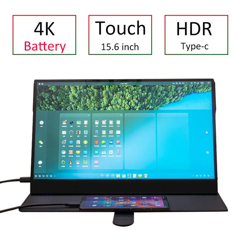 Аккумулятор встроенный 15 6 &quot4 K монитор HDR10 игровой для PS4 xbox переключатель