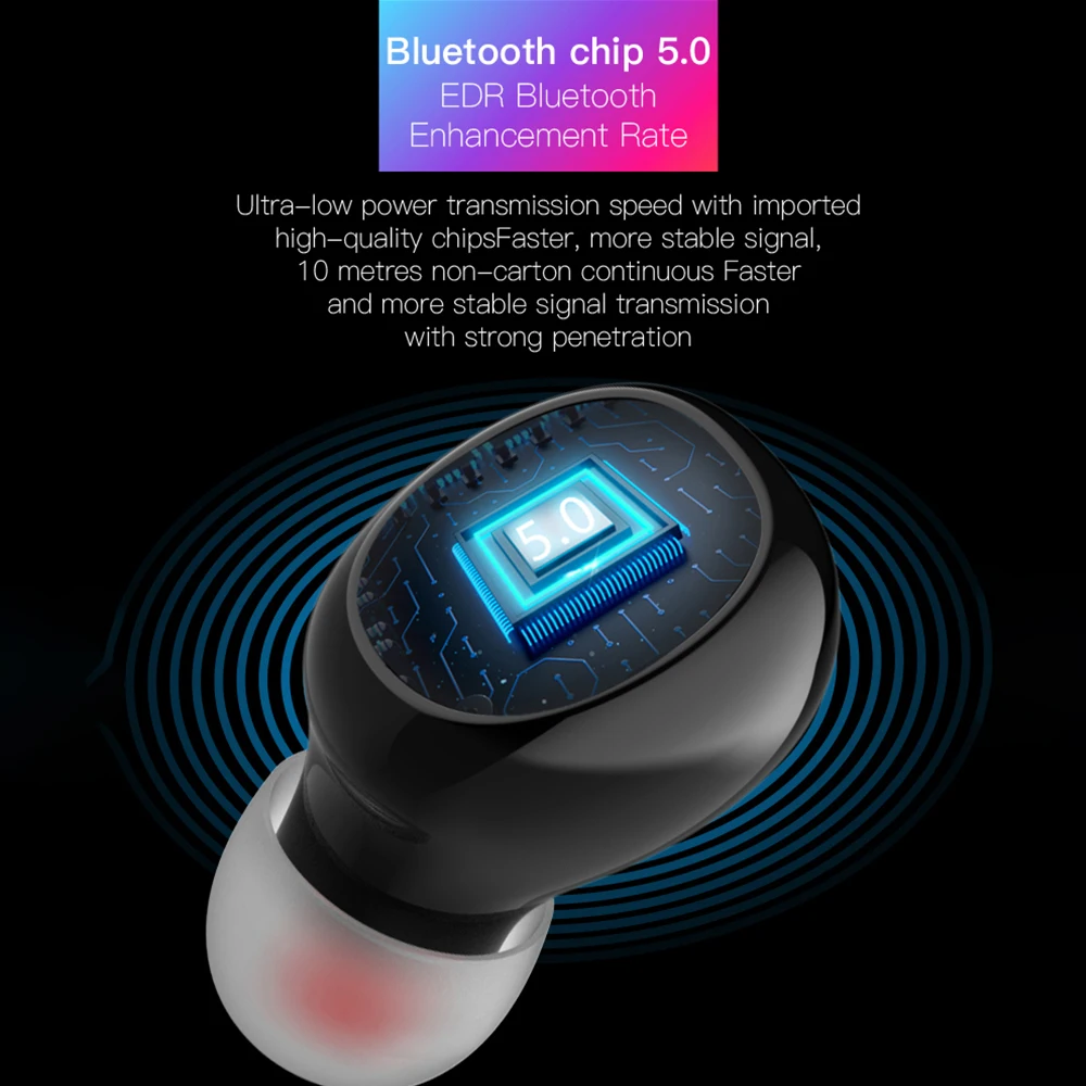 TWS 10 Беспроводные Bluetooth 5,0 наушники портативные спортивные черные наушники-вкладыши музыкальный наушник с цифровой зарядной коробкой