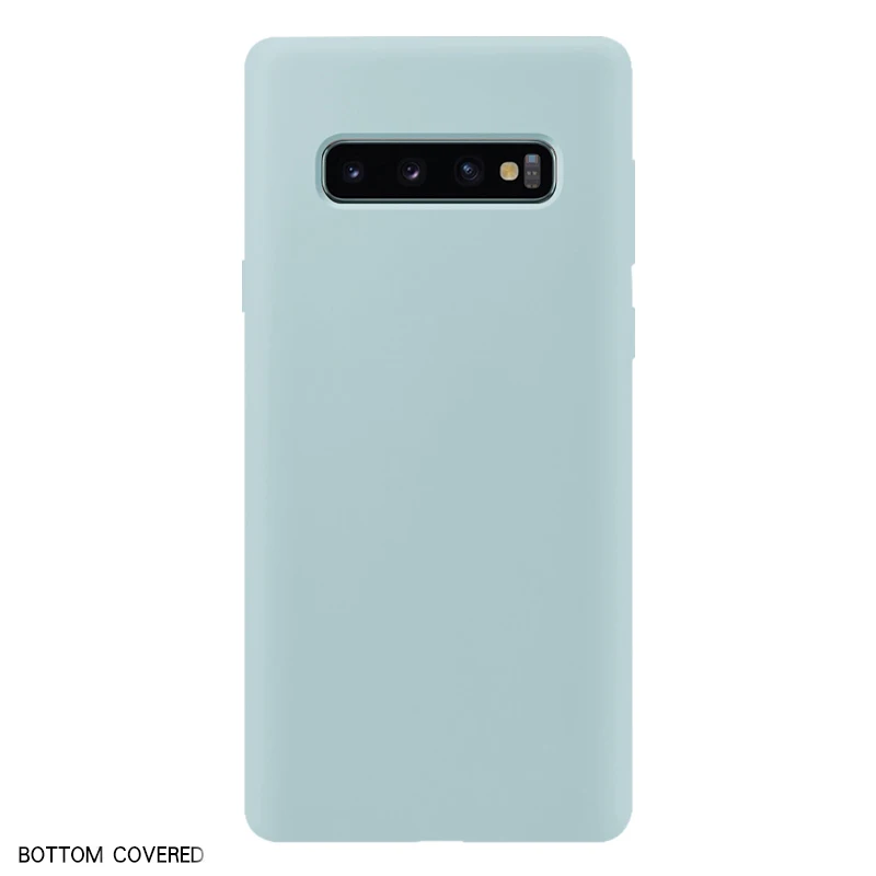 Чехол Arvin для samsung galaxy S10 lite Plus S8 S9 Plus Note 8 9, чехол из жидкого силикона, мягкий чехол - Цвет: sky blue 2