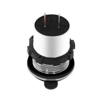 

ZH-750D11 Smart Car Charger Aluminum Car Phone Charger Digital Display Qc3.4 Fast Charge Dual Usb Two In One