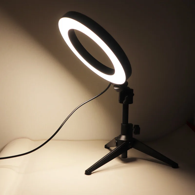 Desktop Adjustable Mini Tripod Stand Selfie Stick LED Ring Light Universal Screw Mount Holder Camera Accessories | Электроника