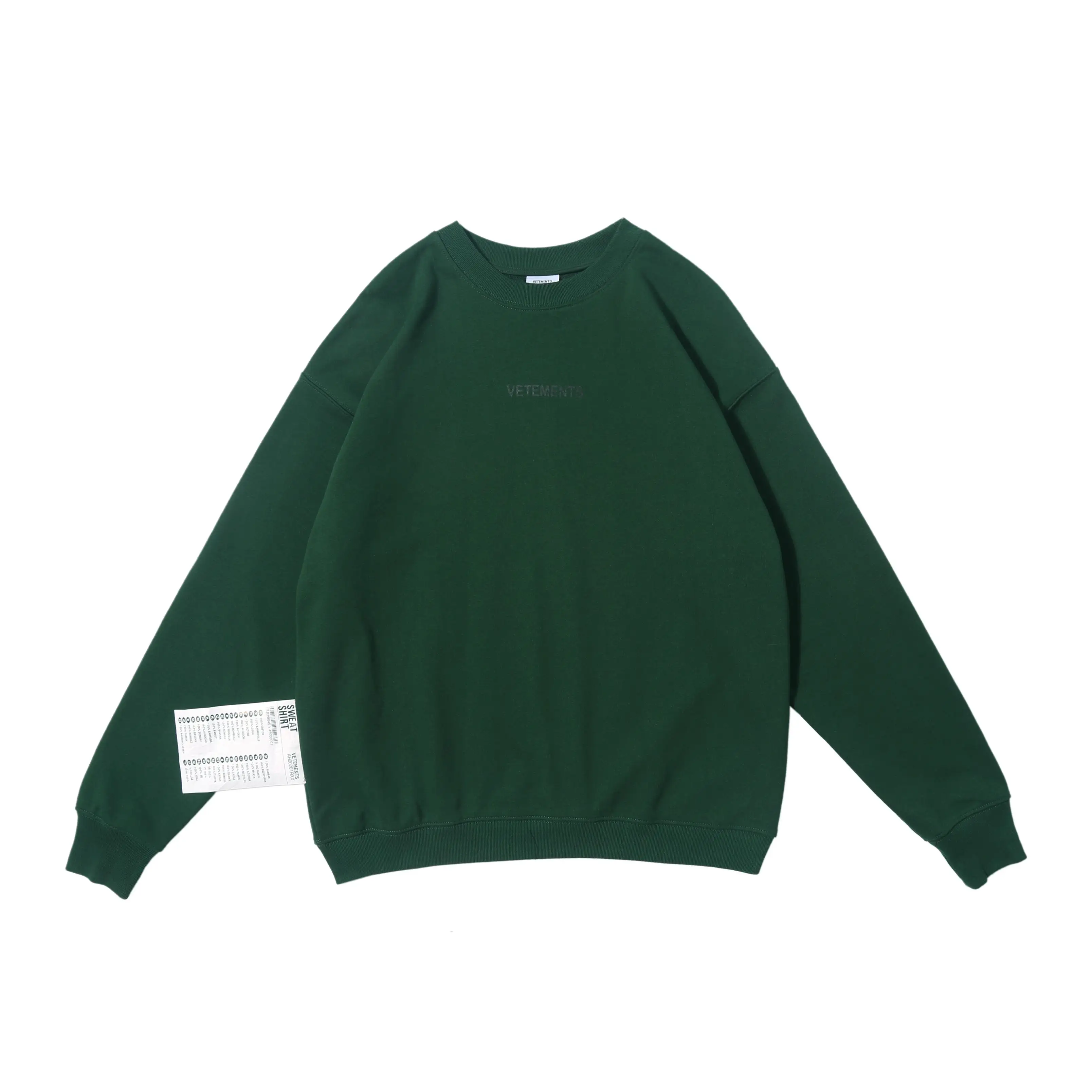 Vetements, толстовки для мужчин и женщин, свободные свитшоты, Harajuku kanye west, хип-хоп пуловеры xxxtentacion - Цвет: green