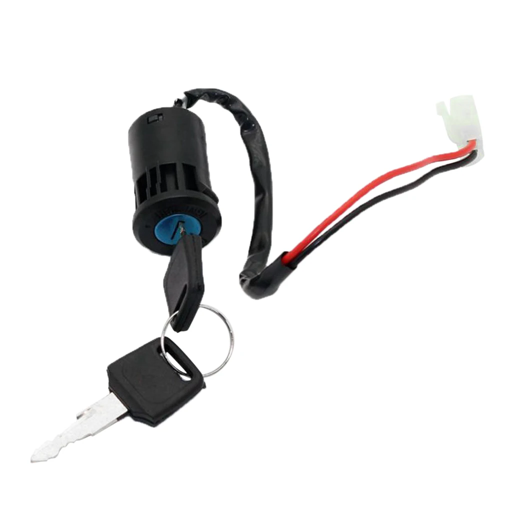 Black 2 Wire Ignition Key Switch For POCKET DIRT BIKES ATV SCOOTER U KS51