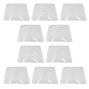 

10PCS Seaweed Mask Mold Collagen Mask Tray DIY Mask Template PVC Reusable Mask Mold for Women Use (White)