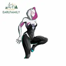 EARLFAMILY 13cm x 6cm Female Spiderman Funny Car Stickers 3D DIY Fine Decal Waterproof Anime Vinyl RV JDM Trunk Accessories EARLFAMILY 13cm x 6cm Female Spiderman Funny Car Stickers 3D DIY Fine Decal Waterproof Anime Vinyl RV JDM Trunk Accessories