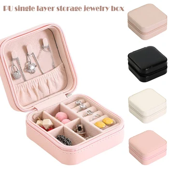 

Jewelry Storage Box Organizer Mini Travel Storage Case for Necklaces Bracelets Earrings Rings LKS99