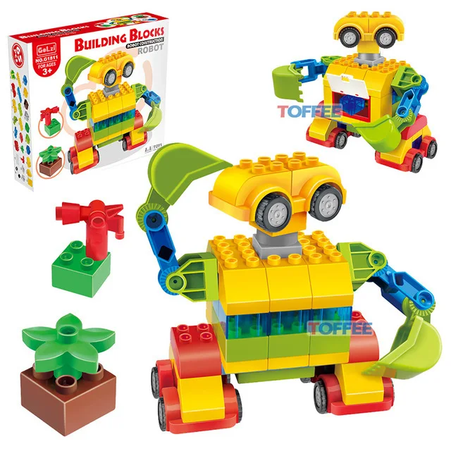 

Goaline Induced a Assembled Educational Building Blocks Creative Early Education Assembled Building Blocks Toy Wall-E Robot G181