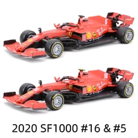 Bburago 1:43 Ferrari 2020 SF1000 #16 #5 F1 Racing Formula Car Static Simulation Diecast Alloy Model Car 1