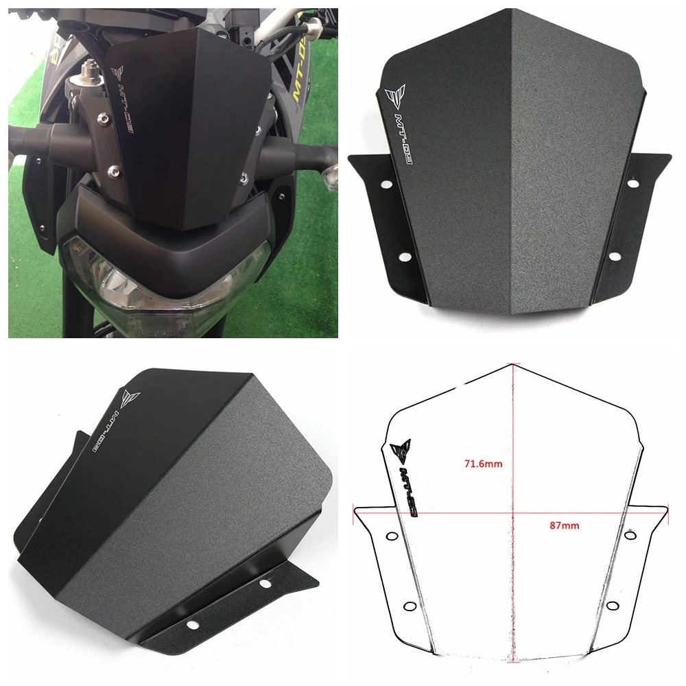 Для Yamaha MT-09 MT09 MT 09 2014-2017 2016 2015 мотоциклетная верхняя фара Монтажная крышка панель
