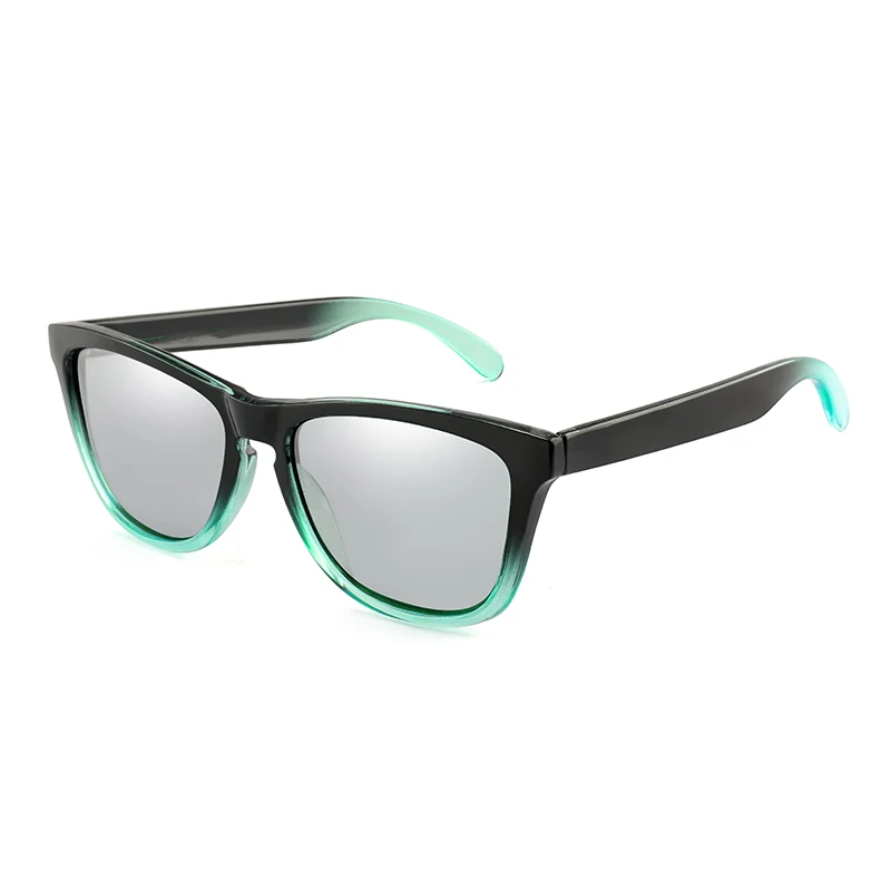Мужские и женские фотохромные солнцезащитные очки, классические квадратные солнцезащитные очки, женские поляризованные градиентные оправы, фирменный дизайн, защита от уф400 лучей - Цвет линз: Black Green
