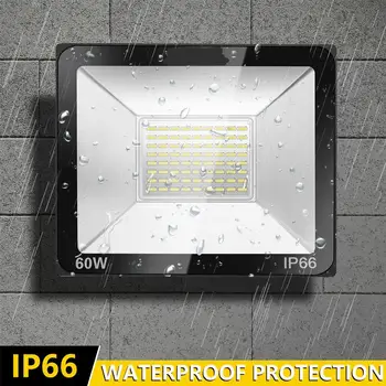 

100W LED Flood Light, IP66 Waterproof, 8000lm, 550W Equivalent, Super Bright Outdoor Security Lights, 6000K Daylight jk1608