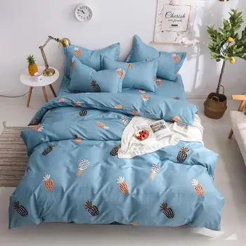 

Pineapple Fruit Print Bed Cover Set Kid Boy Girl Duvet Cover Adult Child Bed Sheets And Pillowcases Comforter Bedding Set