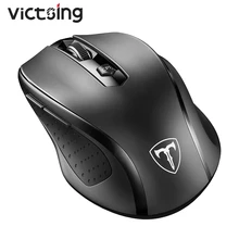 

VicTsing MM057 2400 DPI USB 2.4GHz Wireless Mouse 6 Buttons Finger Rest Ergonomics Optical Computer for Mice Notebook PC Macbook