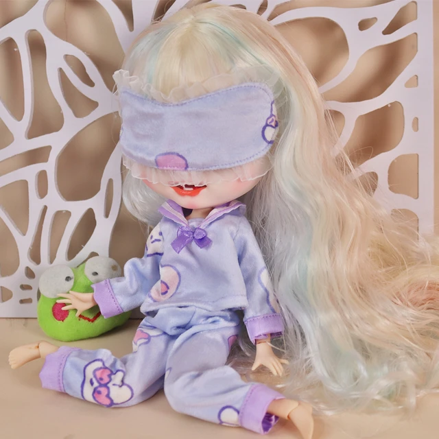 Outfits For Blyth Doll Pajamas Cute Blindfold Suit For 1/6 BJD