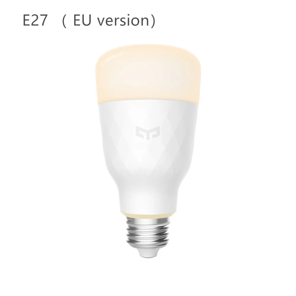 white 1 pcs Xiaomi mijia Yeelight YLDP06YL E26/E27 10 Вт RGBW умный светодиодный светильник работает с Amazon Alexa AC100-240V(xiaomi экосистема продукта - Цвет: white 1 pcs