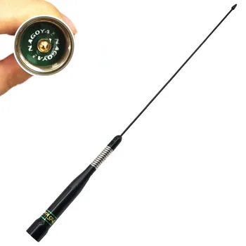 

Original Nagoya sp-40 silver UV Dual section stainless steel spring anti-collision car radio antenna