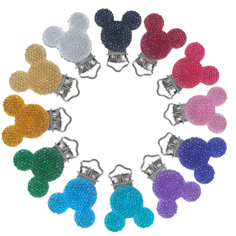 Pacifier-Clips Holder Bling Plastic XCQGH Infant for Toddler DIY 5pcs