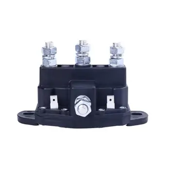 

5/16"-24 Relay Threaded Studs 6 Terminals 12V Reversing Polarity Contactor Relay Winch Motor Reversing Solenoid Switch