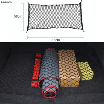 

Car Boot Trunk Luggage Storage Mesh Net Nylon Elastic Mesh Net Bag With Hooks For Volkswagen VW Jetta Mk7 MK6 MK5 MK4 MK3 MK2