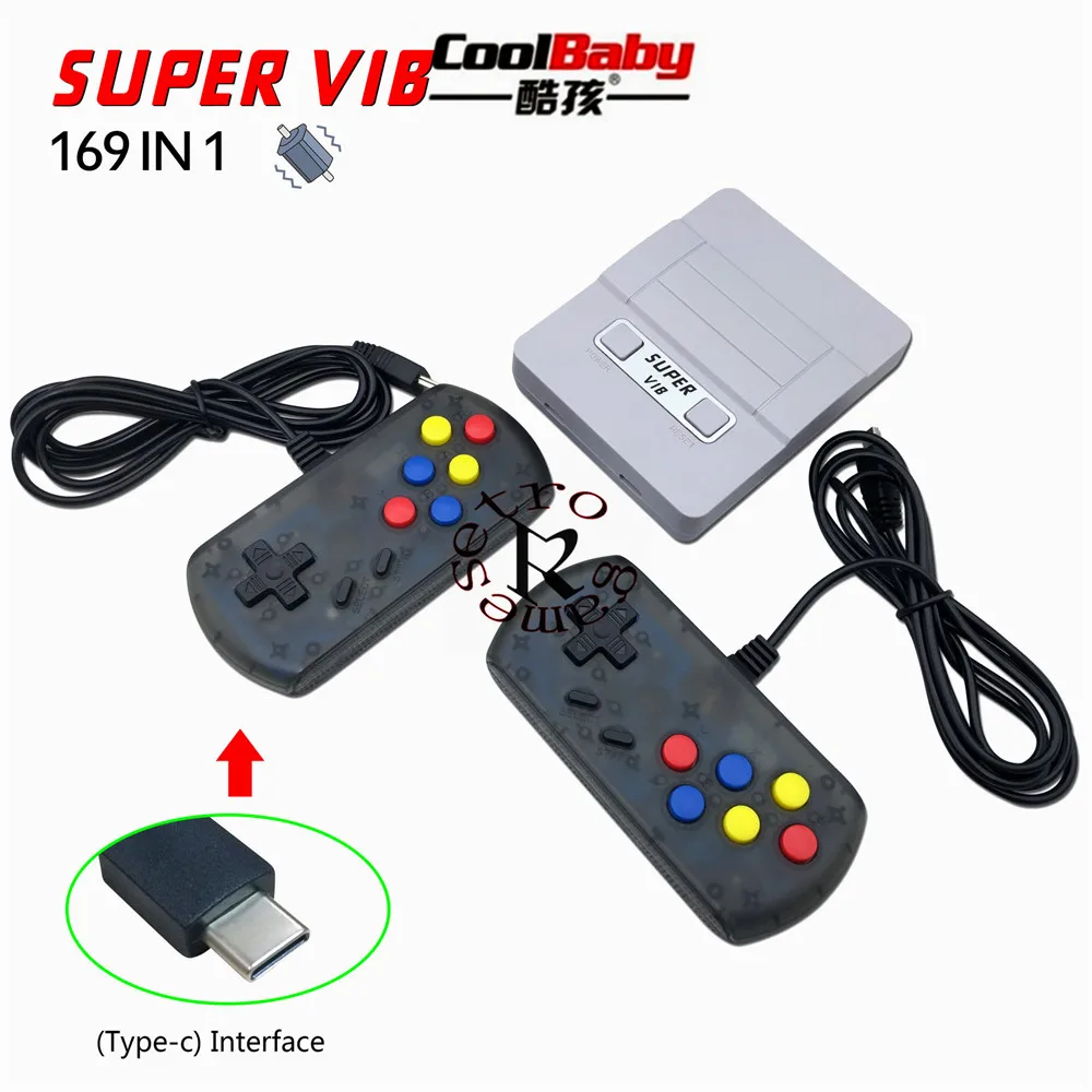 Mini TV Game Console Super VIB Vibration Retro Video Game Console Built-In 30 Vibration Games+139 classics Games