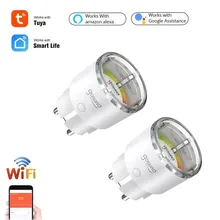 

Gosund EP2 10A EU Wifi Smart Power Plug Socket With Timer Power Monitor Tuya Smart Home Control Work With Alexa Google Home