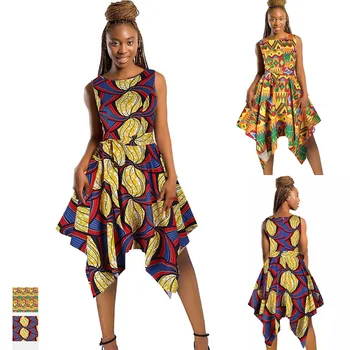 Ify Ankara Short Sleeve Gown