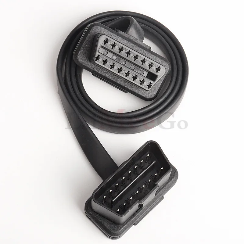 OBD2 папа-мама Удлинитель gps отслеживание Лапша кабель ELM327 obd плоский кабель-удлинитель 8 ядер 0,6 м