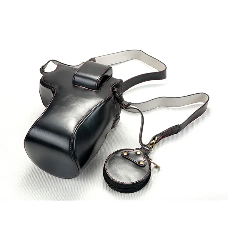 Подходит для Canon EOS R micro Одиночная pu кожаная сумка для камеры Защитная крышка 20-105 мм eosr Защитная Половина крышка основание открытие