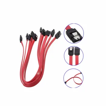 

1pcs Serial ATA SATA 3 RAID Data HDD Hard Drive Disk Signal Cables Yellow Red Straight High Speed SATA Data Cable 39cm