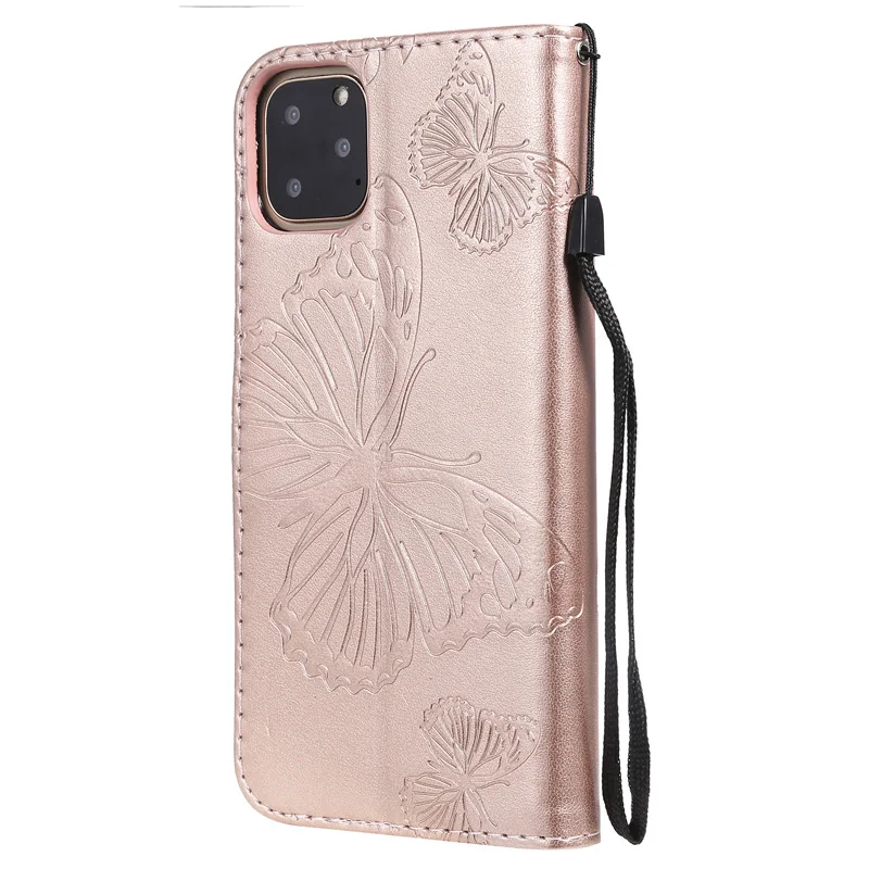 Чехол-Кошелек с бабочкой для Iphone 8 7 6 Plus, чехол-книжка из ТПУ с откидной крышкой для Iphone XR X XS Max, чехлы для смартфонов