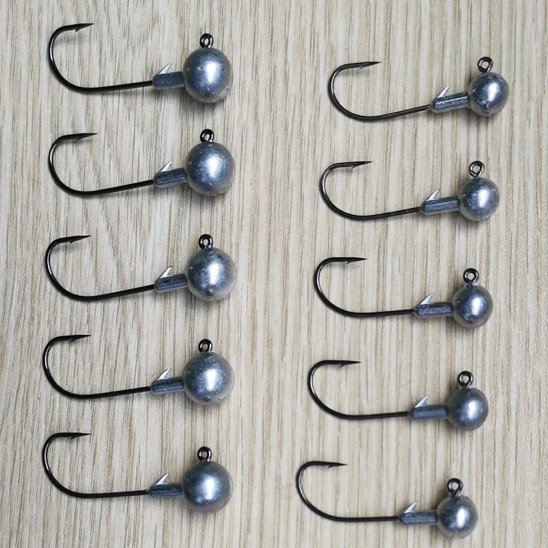 

Primary Color Jig Hook Die-casting Mold Molding Narrow Hook Door Jig Hook Polishing Weight Stable Real 5pc50pc