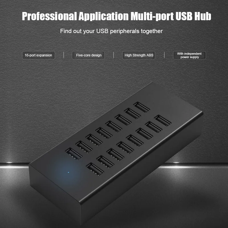16-портовый промышленный Класс сплиттер независимых Питание USB2.0 usb-концентратор с одним портом для шестнадцать Интерфейс с Мощность концентратор GDeals