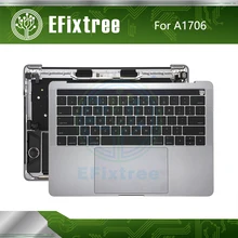 Серый Серебряный Топ чехол C чехол Подставка для рук для Macbook retina 13 ''A1706 Топ чехол с клавиатурой батарея динамик США