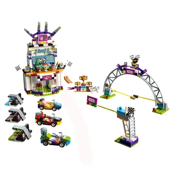 

New Friends Heartlake the Big Race Day compatible lepining Friends 41352 Building Blocks Bricks Girl Toys Christmas Gift