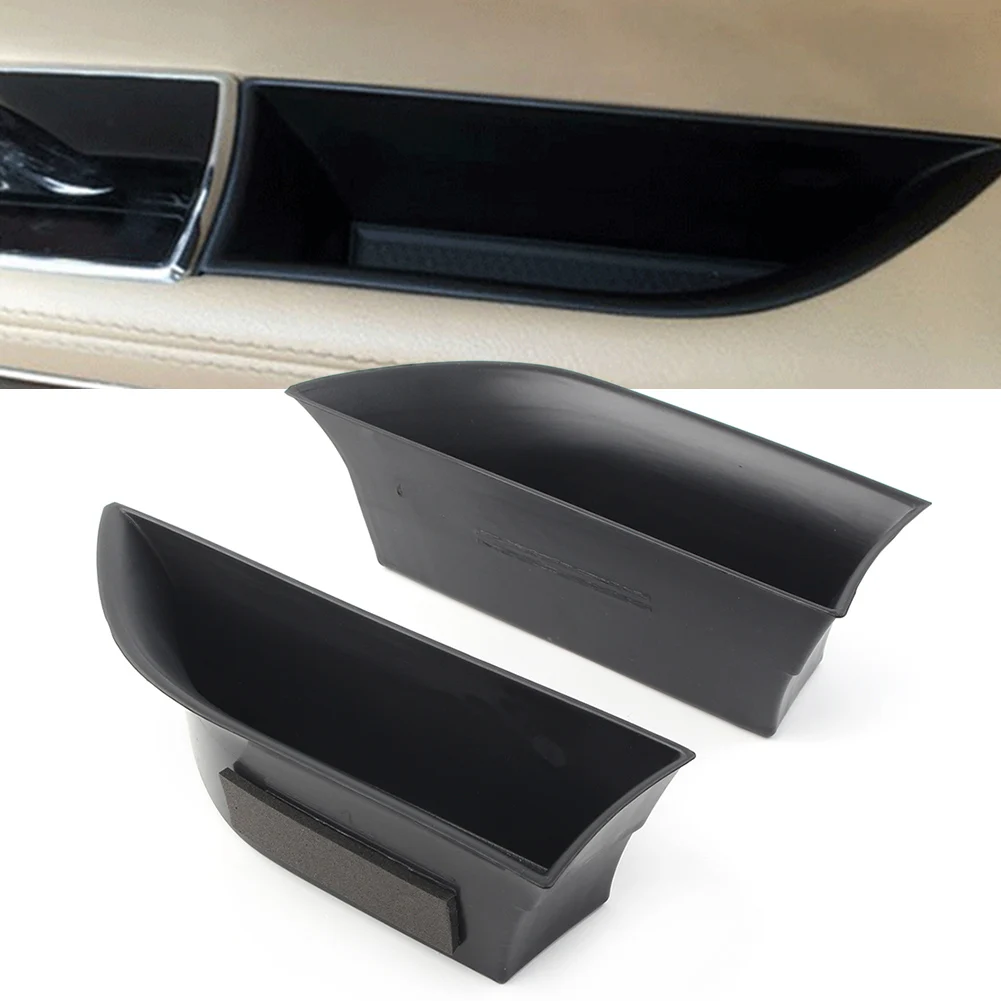1 Pair Car Front Door Storage Box Organizer Container Holder For Jaguar XJ XJL 2010 2011 2012 2013 2014 2015 2016 Left Driver