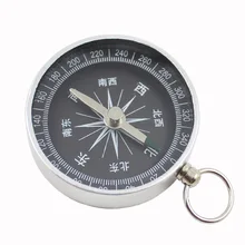 Алюминиевый Сплав Мини Компас 44 мм с брелком портативный компас подарок G44
