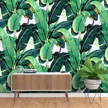 Beibehang Европейский стиль ретро ручная роспись тропический лес растение банановый лист Обои фреска фон Настенные обои для стен 3 d