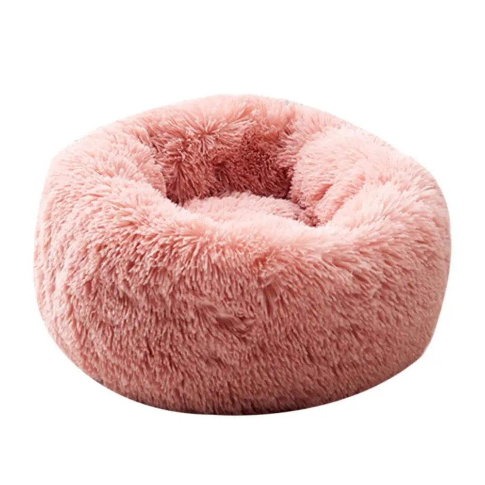 Light Pink Супер мягкая кровать для собаки моющаяся длинная плюшевая собачья Конура глубокий сон собачий дом Бархатные коврики диван для собаки чихуахуа собачья корзина кровать для питомца - Цвет: Light Pink