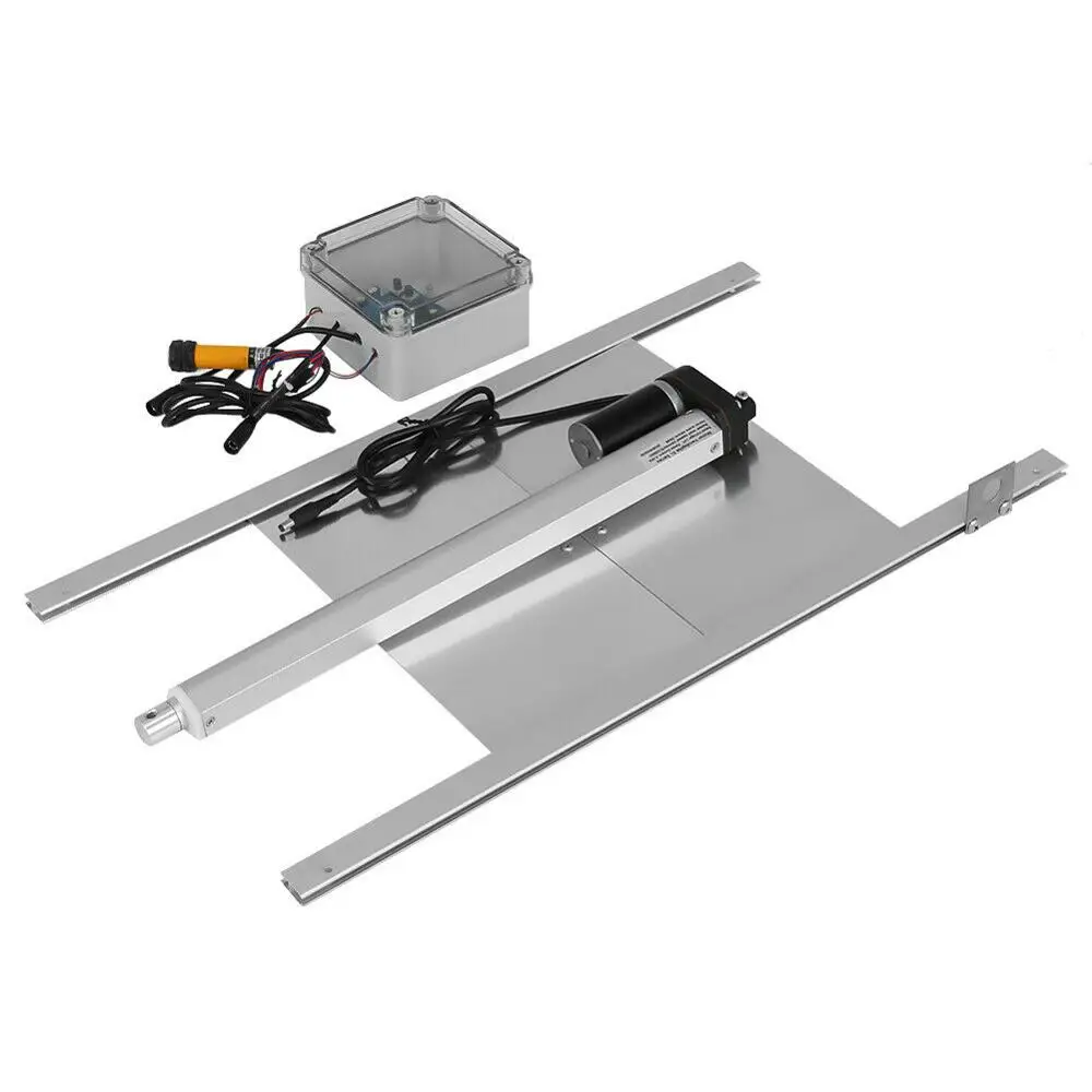 Automatic Chicken Coop Door Opener Auto Open Close Chicken Coop Cage with Light Sensor & Remote Control Poultry Farm kit