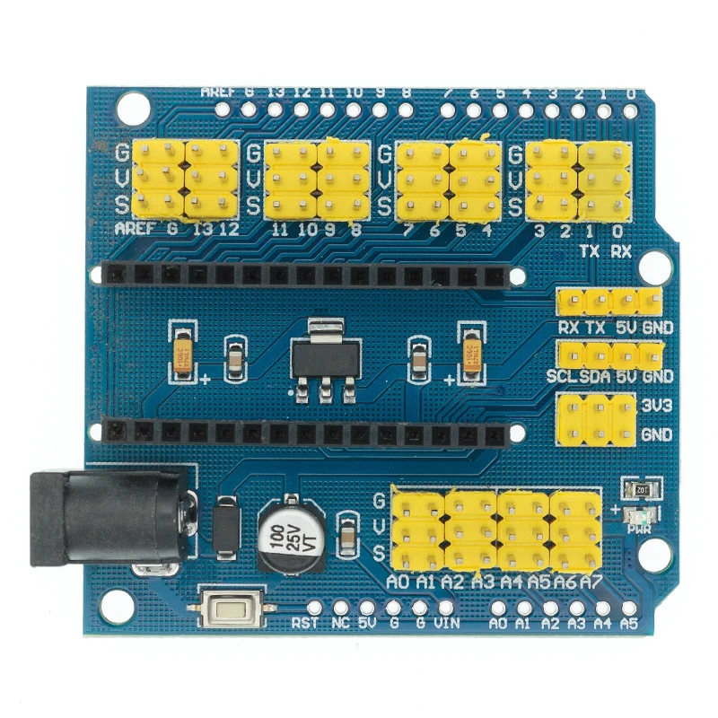 10 шт./лот UNO Shield Nano Shield для NANO 3,0 и UNO R3 shield duemilanove Плата расширения A05 10 шт./лот UNO Shield Nano Shield для NANO 3,0 и UNO R3 shield duemilanove Плата расширения A05