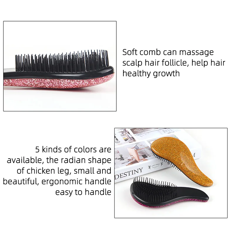 Модная Пластиковая Расческа Tangle Teezer Airbag зубная расческа массажный гребень для кожи головы расческа инструменты для стайлинга