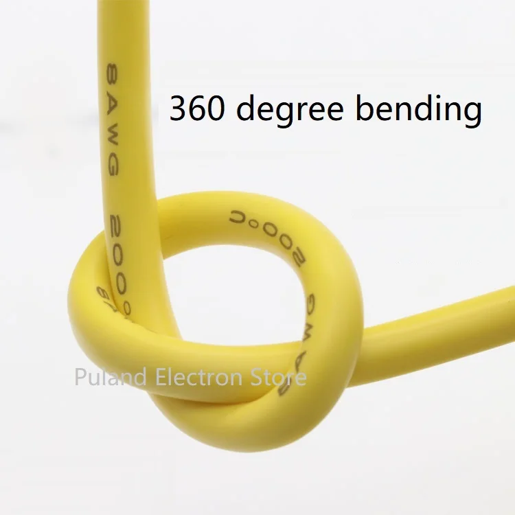 Гибкий кабель 16 awg из силикона и геля гибкий провод OD 3 мм высокотемпературная