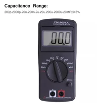 Портативный цифровой измеритель емкости профессиональный электрический тестер емкости индикатор обнаружения