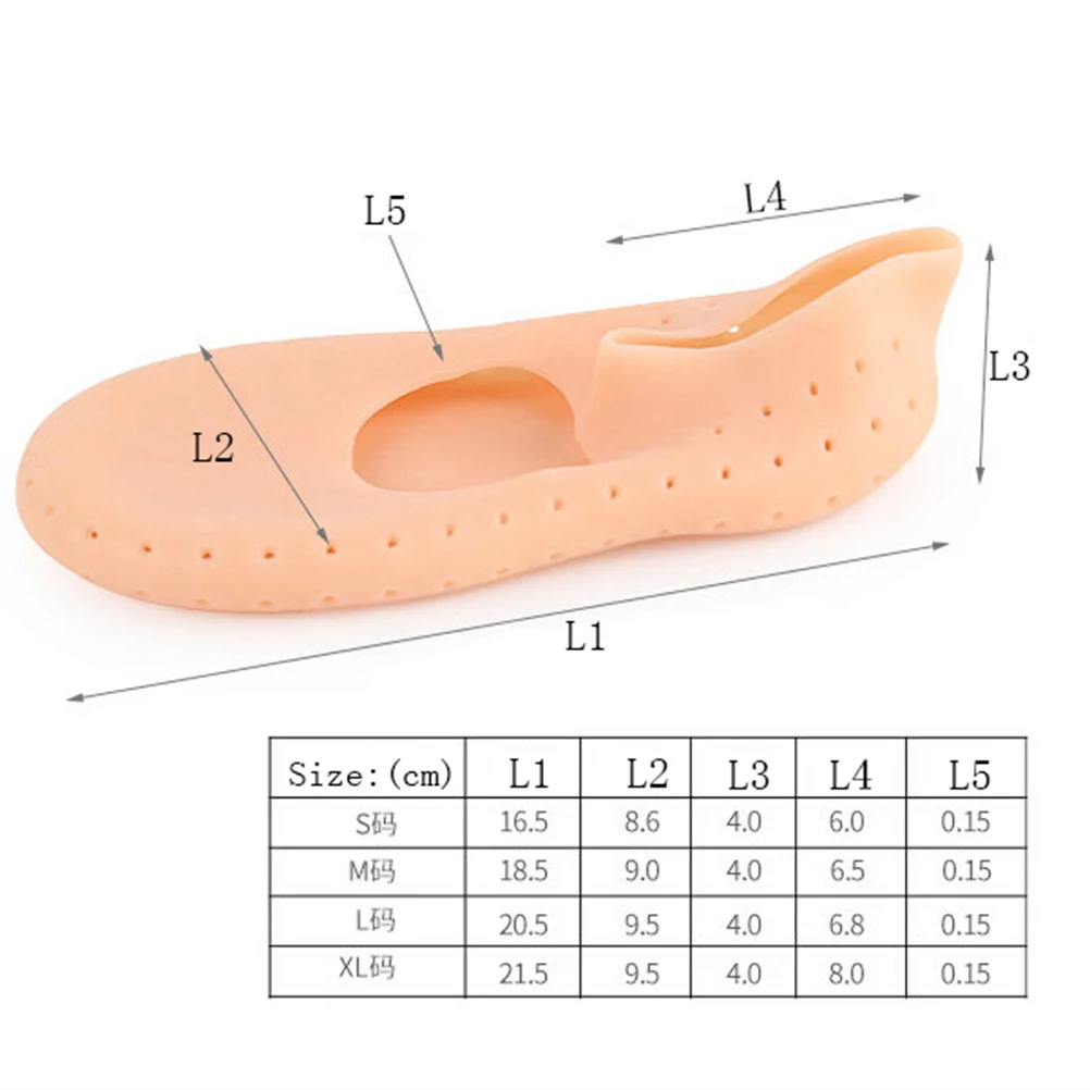 Arch support SPA Защита ног гелевый вкладыш стелька Защита ног 1 пара силиконовых носков увлажняющие против трещин сапоги