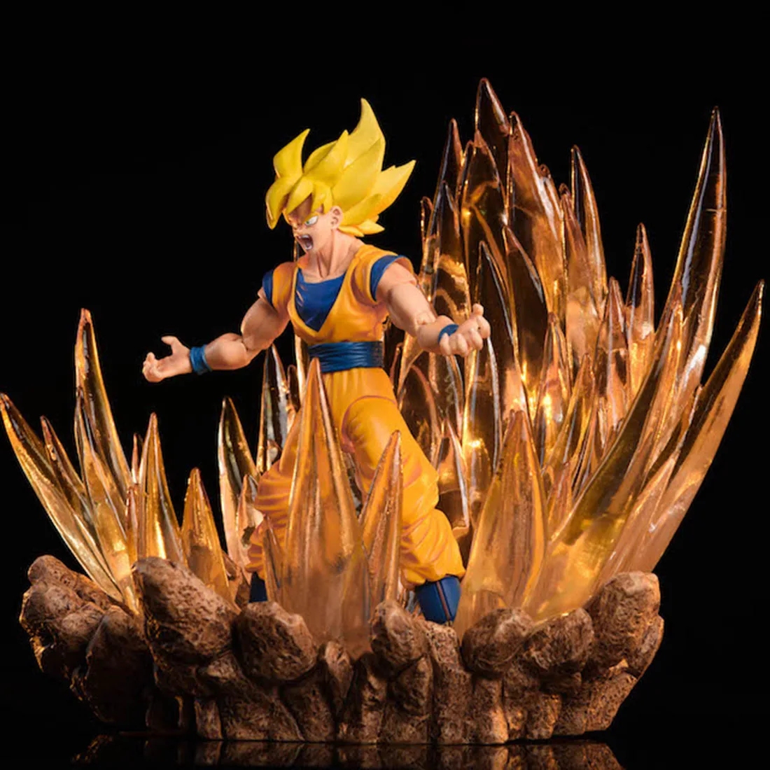 

Creative Explode Effect Ground Decor Platform Impact Ground Effect Prop for 10-30cm Model Gift For Model Lovers (NO Model)