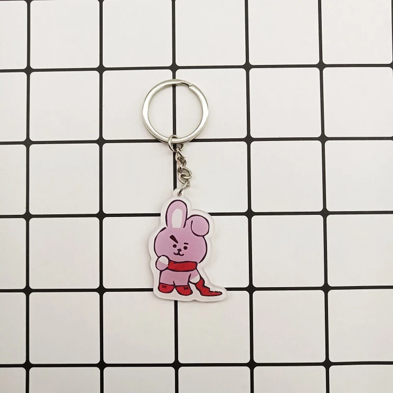 Bangtan мальчики Рождество "Suga" "TATA" и т. Д. Индивидуальные хороший мультфильм брелок цепи сумки для женщин мужчин ювелирные изделия Bangtan аксессуары