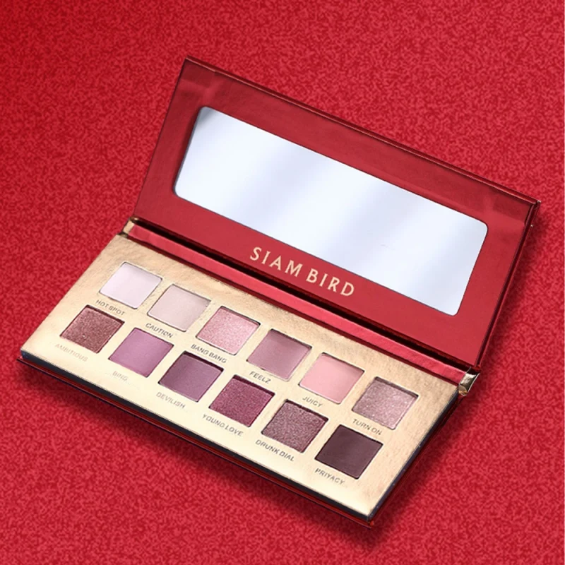 

12 Colors Matte Shimmer Eyeshadow Palette Smudge-proof Waterproof Long Lasting Colorfast Eye Shadow