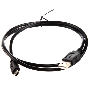 

USB Type A Male / Mini-B Male Cable, 5 Pin, Black, 3 ft