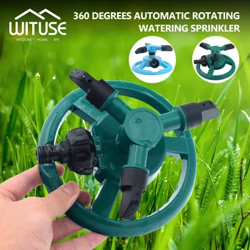 

360 Garden Sprinklers Automatic Watering Grass Lawn Fully 3 Nozzle Circle Rotating Garden Water Sprinkler Lawn Irrigation Tools