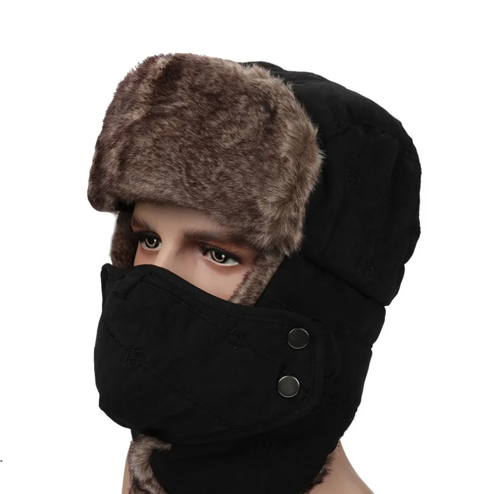 Удобные зимние теплые головные уборы для мужчин и женщин, ветрозащитная противопесочная шапка, Беговая шапка, катание на лыжах, уличная маска CS, Прямая